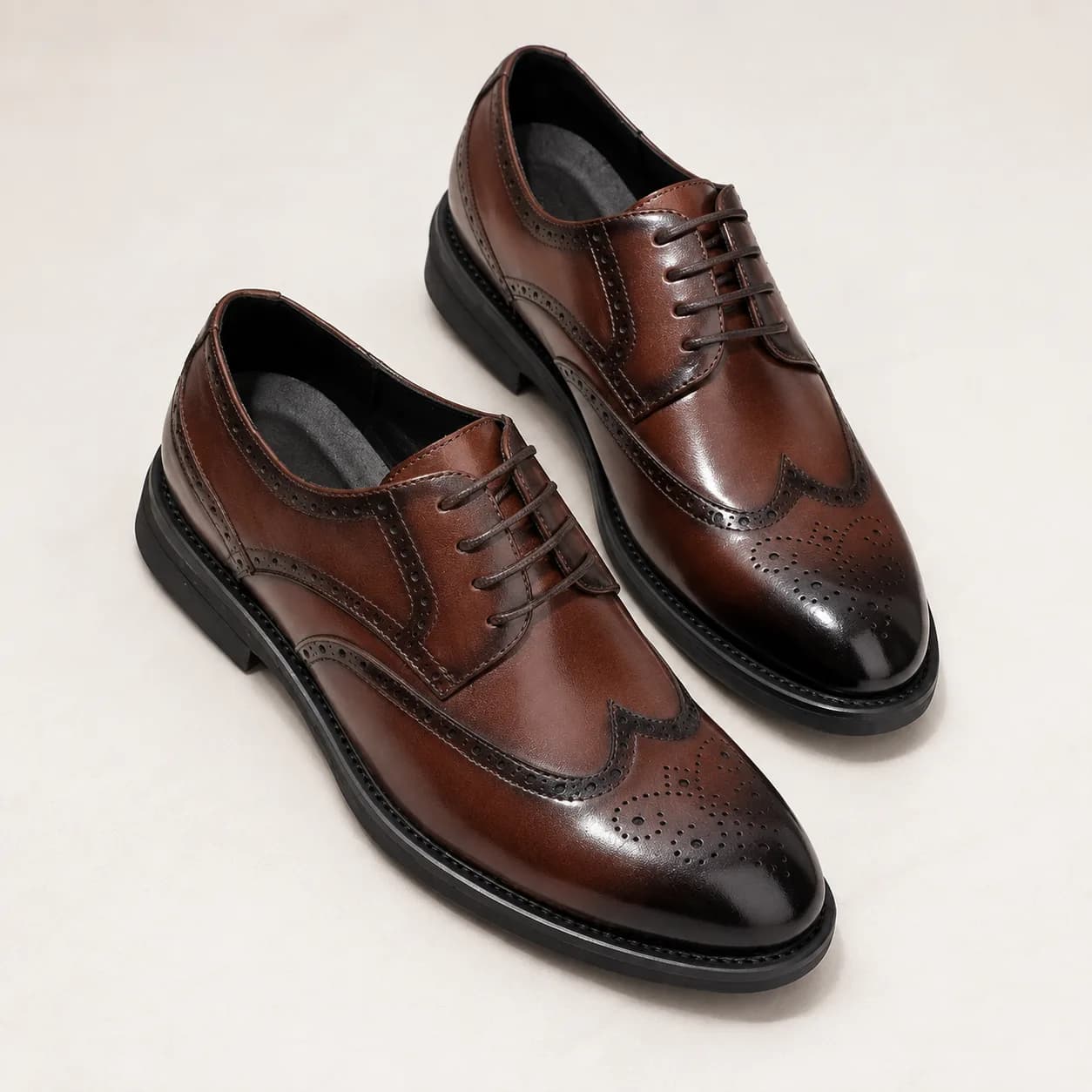 Men's Brogue Style Leather Shoes