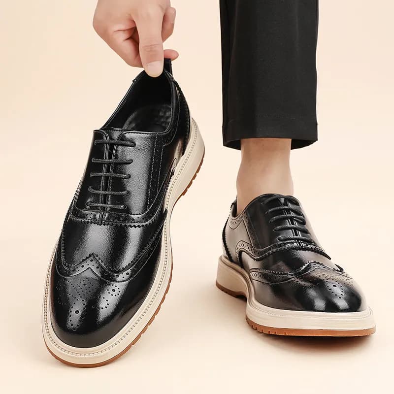 Men's Breathable Business Leather Shoes