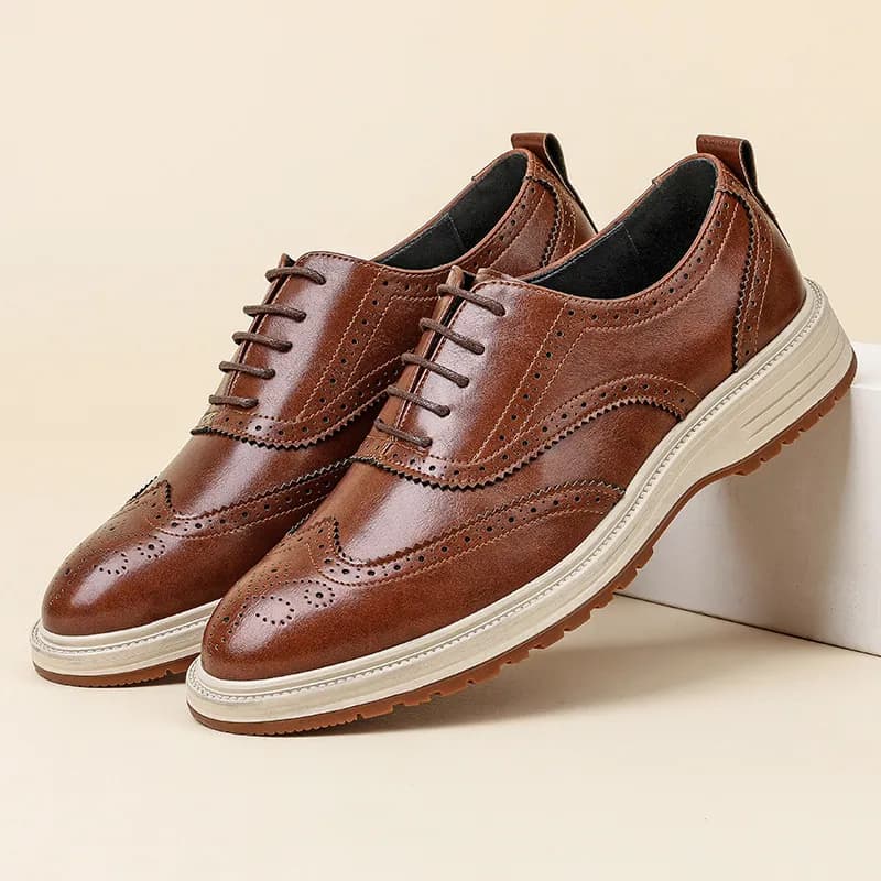 Men's Breathable Business Leather Shoes
