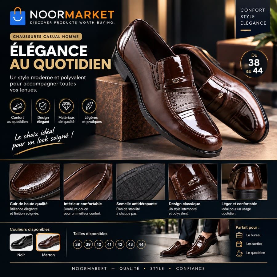 Chaussures décontractées basses pour homme